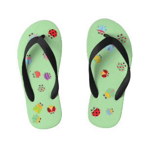 Kinder kippen Flops - Bug Light Green Kinderbadesandalen