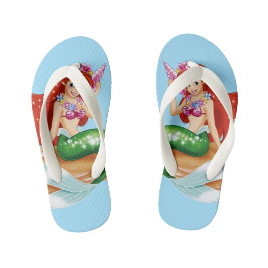 Kinder kippen Flops-Mermaid Kid's Flip Flops Kinderbadesandalen (Fußbett)