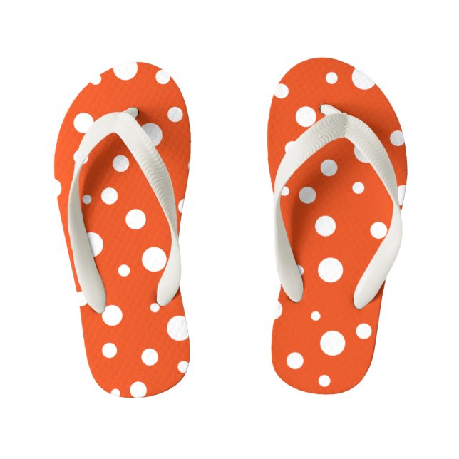 Kinder kippen Flops-Polka Dots Kinderbadesandalen (Fußbett)