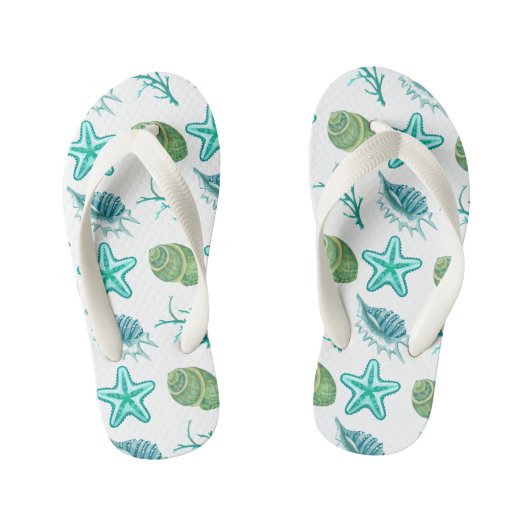Kinder kippen Flops-Seashells Kinderbadesandalen (Fußbett)