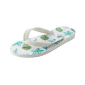 Kinder kippen Flops-Seashells Kinderbadesandalen (Schrägansicht)