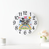 Kinder Kitten nummerierte Acrylmauer-Uhr Große Wanduhr (Zuhause)