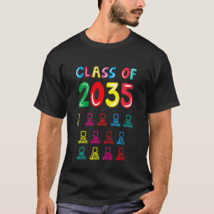 Kinder-Klasse von 2035 wächst mit meinem Abschluss T-Shirt