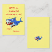 Kinder-Klassenzimmer Valentine Mitteilungskarte (Vorne/Hinten)