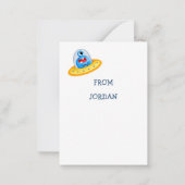 Kinder-Klassenzimmer Valentine Mitteilungskarte (Rückseite)