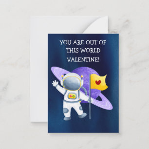 Kinder-Klassenzimmer Valentine Mitteilungskarte