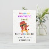 Kinder-Klassenzimmer Valentinstag Karten (Stehend Vorderseite)