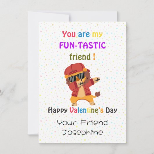 Kinder-Klassenzimmer Valentinstag Karten (Vorderseite)