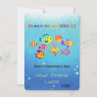 Kinder-Klassenzimmer Valentinstag Karten