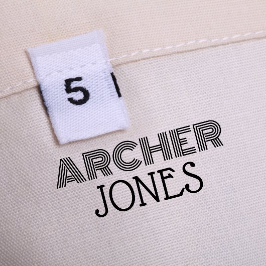 Kinder kleiden Labels Permastempel