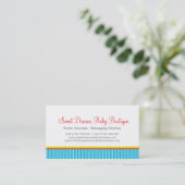 Kinder-Kleidungs- oder -baby-Butikegeschäftskarten Visitenkarte (Stehend Vorderseite)