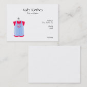 Kinder-Kleidungs-Visitenkarten Visitenkarte (Vorne/Hinten)