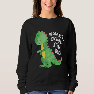 Kinder kleiner Dinosaurier mit farbigen Balloons B Sweatshirt