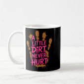 Kinder Kleiner Dreck schadet Mud Run Mudder Trail Kaffeetasse (Links)