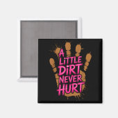 Kinder Kleiner Dreck schadet Mud Run Mudder Trail Magnet (Vorderseite/Rückseite)
