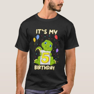 Kinder Kleiner Krokodil Aligator 5. Geburtstag Mei T-Shirt