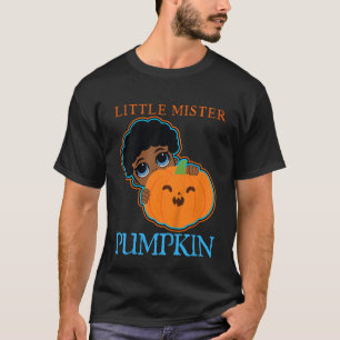 Kinder kleiner Mister Pumpkin in der schwarzen Mel T-Shirt