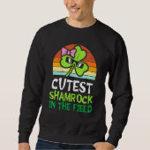 Kinder Kleinkind Girls St Patricks Day Niedliches Sweatshirt (Vorderseite)