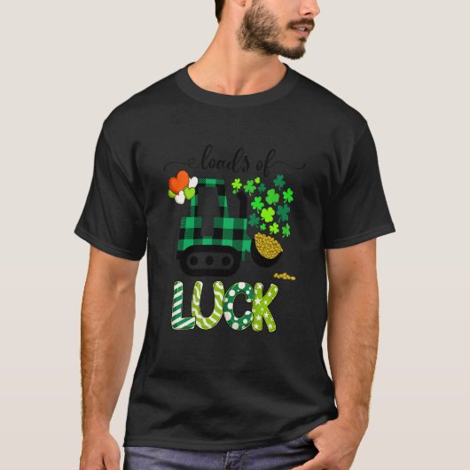 Kinder Kleinkind St Patricks Day Construction Lo T-Shirt (Vorderseite)