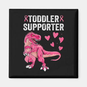 Kinder Kleinkind-Support T-rex Brustkrebs-Awarene Magnet