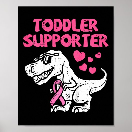 Kinder Kleinkind-Support T-Rex Kinder Brustkrebs e Poster (Vorne)