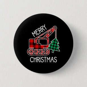 Kinder Kleinkind Weihnachtswagen Junge Xmas Bagger Button