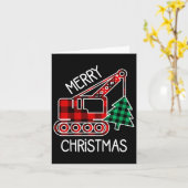 Kinder Kleinkind Weihnachtswagen Junge Xmas Bagger Karte (Gelbe Blume)