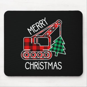 Kinder Kleinkind Weihnachtswagen Junge Xmas Bagger Mousepad