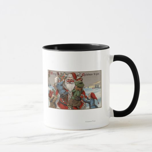 Kinder Klettern auf dem Santa Tasse (Rechts)