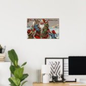 Kinder Klettern auf dem Weihnachtsmarkt Poster (Heimbüro)