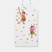 Kinder Klettern Geburtstagsparty Geschenkanhänger (Rückseite)