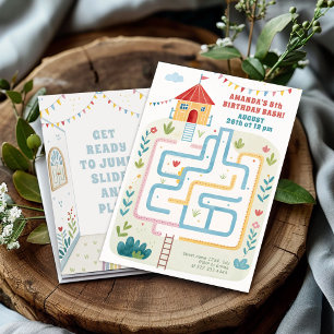 Kinder knacken Bash, spielen Geburtstag Einladung