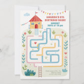 Kinder knacken Bash, spielen Geburtstag Einladung (Vorderseite)