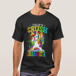 Kinder knurren Kindergarten Einhorn Dabbing Zurück T-Shirt