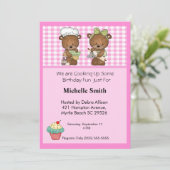 Kinder Koch Geburtstagseinladungen Einladung (Stehend Vorderseite)