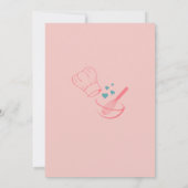 Kinder Kochen Backen Geburtstagsparty Einladung (Rückseite)