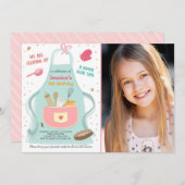 Kinder Kochen Geburtstag Einladung Küche Backen (Vorne/Hinten)