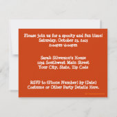 Kinder Kostüme-Party Einladungen (Rückseite)