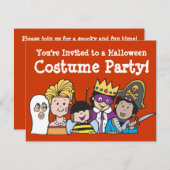 Kinder Kostüme-Party Einladungen (Vorne/Hinten)