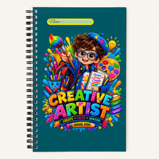 Kinder-Kreativkünstler-Kunstnotizbuch & Skizzenbuc Notizblock