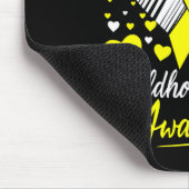 Kinder-Krebs-Bewusstsein Eltern Herz Band Gi Mousepad (Ecke)