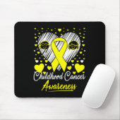 Kinder-Krebs-Bewusstsein Eltern Herz Band Gi Mousepad (Mit Mouse)