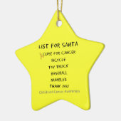 Kinder-Krebs-Bewusstsein Weihnachtsmann-Boys Keramikornament (Links)