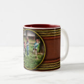 Kinder - Krieg Zweifarbige Tasse (VorderseiteRechts)