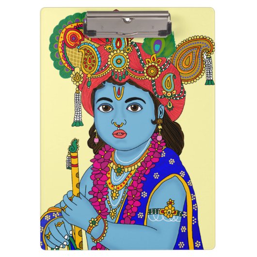Kinder-Krishna-Schreibwaren Klemmbrett (Vorderseite)