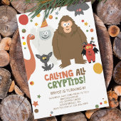 Kinder Kryptid zum Geburtstag Einladung