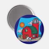 Kinder Kuh T Shirts und Geschenke Magnet (Vorderseite/Rückseite)