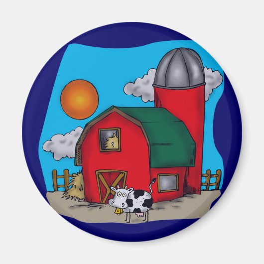 Kinder Kuh T Shirts und Geschenke Magnet (Vorne)