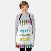 Kinder Kunst personalisierte Schürze (Getragen)