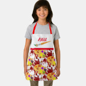 Kinder Künstler / Maler überall in der Druckerei K Schürze (Insitu)